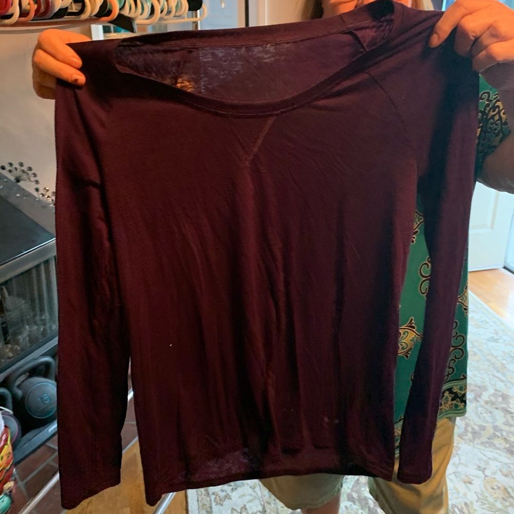 Purple workout top